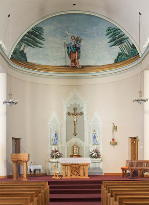 Saint Joseph Roman Catholic Church in Neier, Missouri, USA - sanctuary