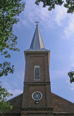 Photos of Saint John the Baptist Roman Catholic Church, in Gildehaus, Missouri, USA - tower