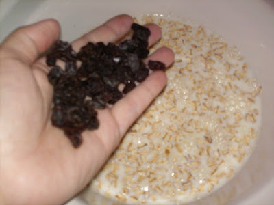 Add raisins to crockpot.