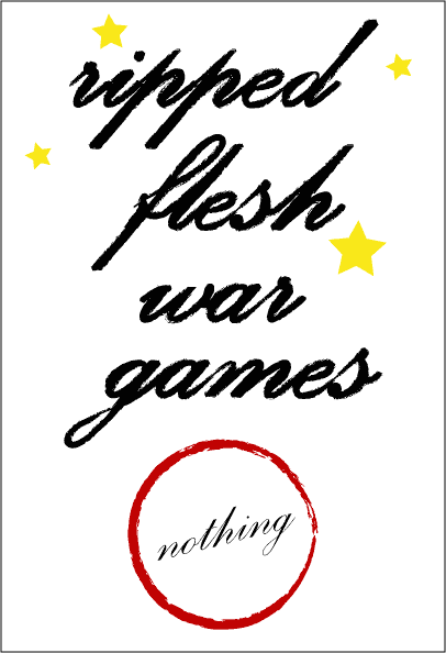 ripped flesh war games and a red circle with nothing in it by allan revich 2007