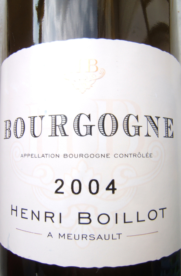 Henri Boillot 2004 Bourgogne A Mersault