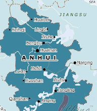 MAP OF ANHUI PROVINCE (HALEY IS IN HEFEI)