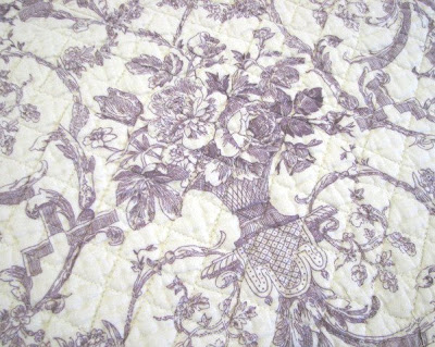 Purple Toile Fabric