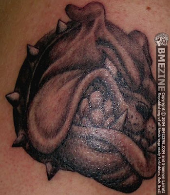 Exelent Bulldog Tattoo Design