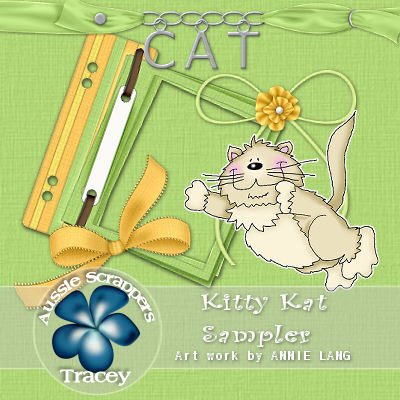 مجموعة سكرابز فيري نيو Kitty+Kat+Sampler