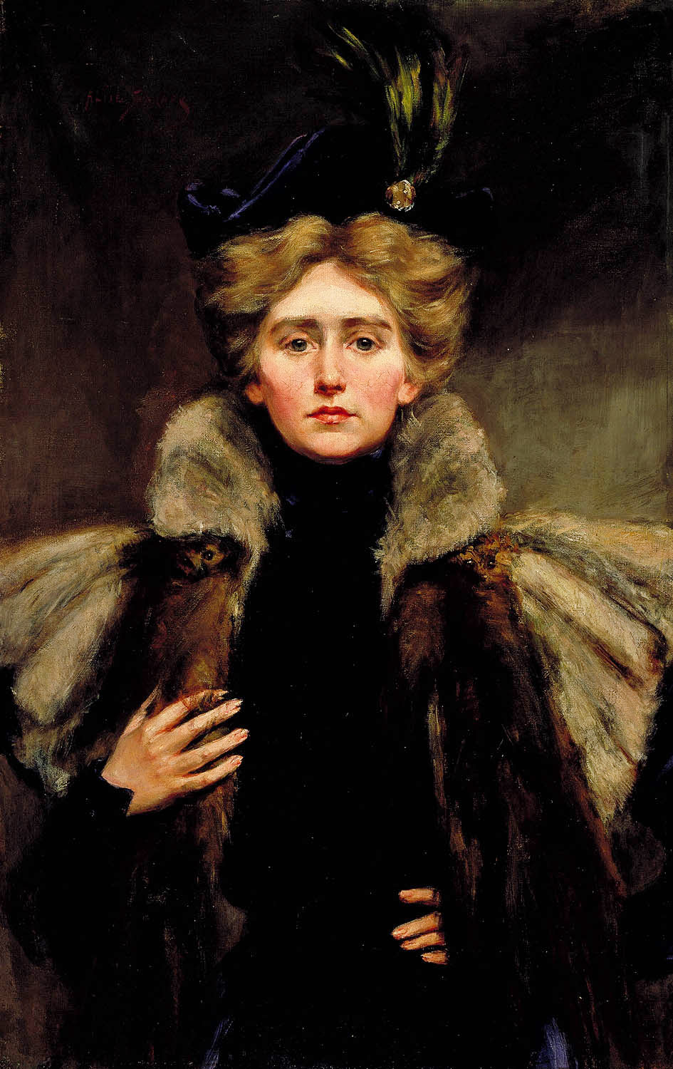 Natalie in Fiur Cape by Alice Pike Barney
