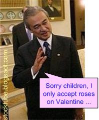 Badawi only accept roses on Valentine