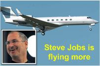Steve Jobs Flying More