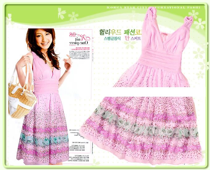 [Pink+Spring+Dotted+Korean+One+Piece+Dress+$49.90.jpg]