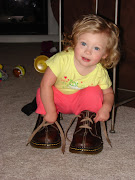 Spendin' some time in Daddy's shoes!