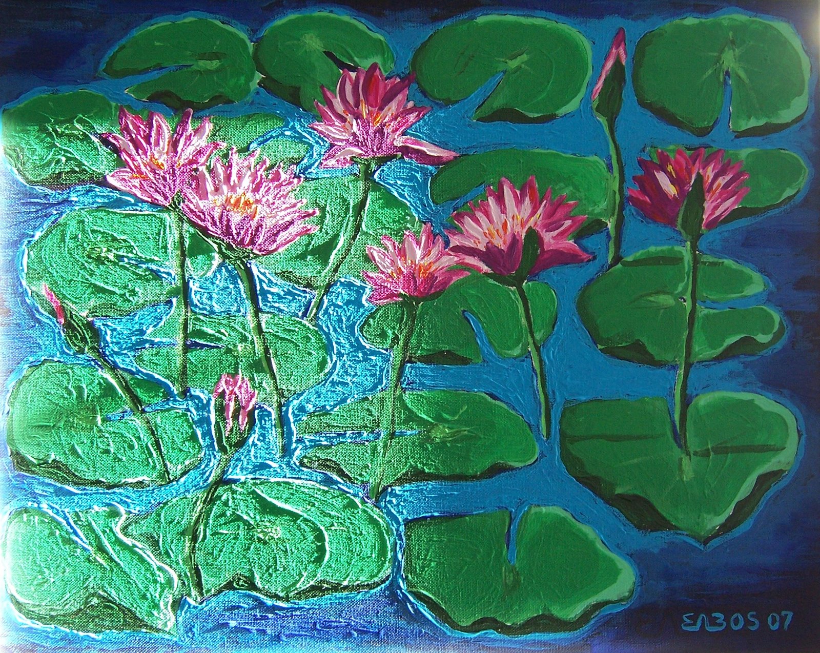 [Tibor+Babos+-+Water+Lillies+in+the+Morning+Rays+1,+Acrylic+on+Canvas,+30X40+cm,++2007,+Brussels.jpg]