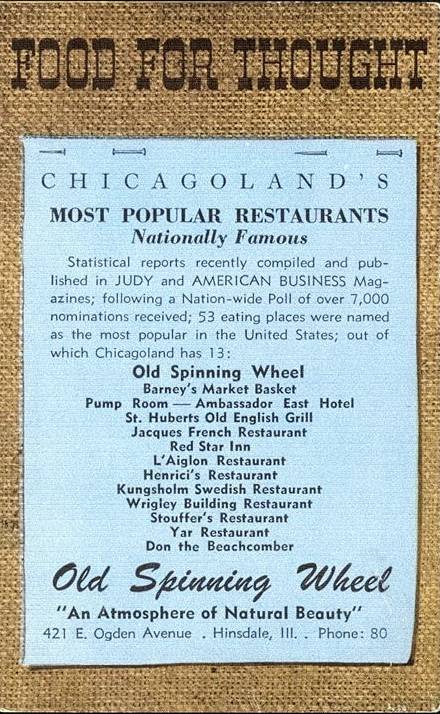 [CHICAGO+-+RESTAURANT+-+OLD+SPINNING+WHEEL+-++LIST+OF+TOP-RATED+RESTAURANTS+AT+THE+TIME+-+MENU+COVER.jpg]