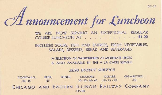 [CHICAGO+-+RESTAURANT+-+TRAINS+-+CHICAGO+AND+EASTERN+ILLNOIS+RR+-+LUNCH+MENU+FRONT.jpg]