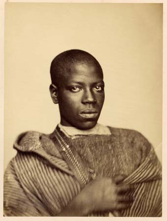 Man from Tangier, 1859, by Gustave de Beaucorps<br />Photograph: Galerie Livet