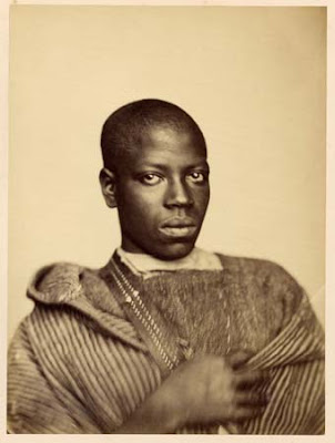 Man from Tangier, 1859, by Gustave de Beaucorps<br />Photograph: Galerie Livet”id=”BLOGGER_PHOTO_ID_5225566750595808738″ /></a><br />Most of us dabble in frivolous use of cell phone and digital cameras on the regular, but do we ever stop and think about the birth of photography? </p>
<p>A unique photographic exhibit features prints from the early years of photography, before 1910. People back then didn’t have instant access to a camera the way we do. There was no flash technology so sitting still for a few minutes was required at times. Photography was even used to document eerie subjects like the dead so they could live on in their family’s memories. </p>
<p>The exhibit is titled “Trois ou quatre choses que je sais d’elle, la photographie (Three or Four Things I Know about Photography)” and continues until August 2, 2008 at the Galerie Livet, a small museum located in the village of Saint-Germain-le-Vasson in Normandy, France.</p>
<p>For a sneak peak without having to step foot in France, you can <a href=