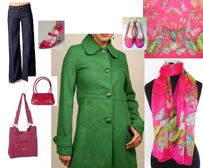 ازياءمحجبات Green+and+pink+outfit