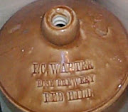 Stoneware Jar of F C Warter, Roses Brewery, c 1892