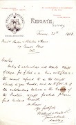 Mellersh & Neale letter 1903
