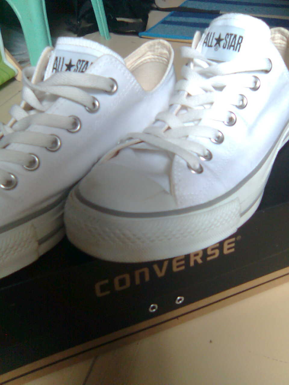 ... converse shoe is not enough i got another one a school shoe white one