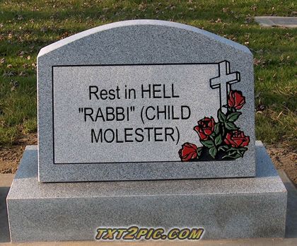 A new "special" cemetery for child molesters