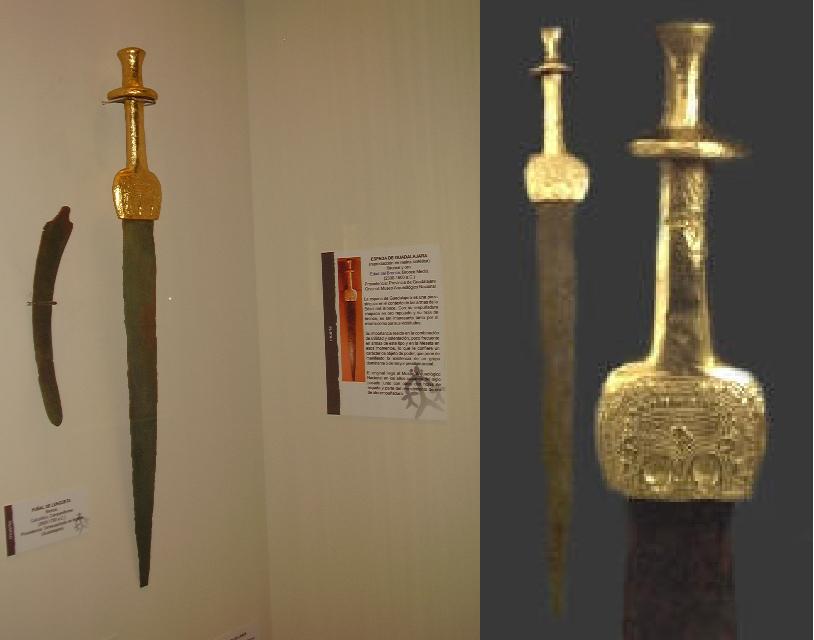 [Réplica+de+la+espada+en+el+Museo+Provincial+de+Guadalajara+y+detalle+de+la+original+en+el+M.A.N..JPG]
