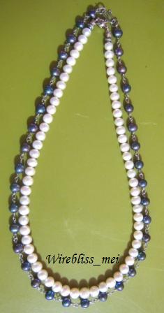 Wire Wrapped Pearl Necklaces