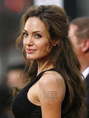 Angelina Jolie tattoo pics