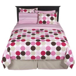 [pink+dot+bed+set]