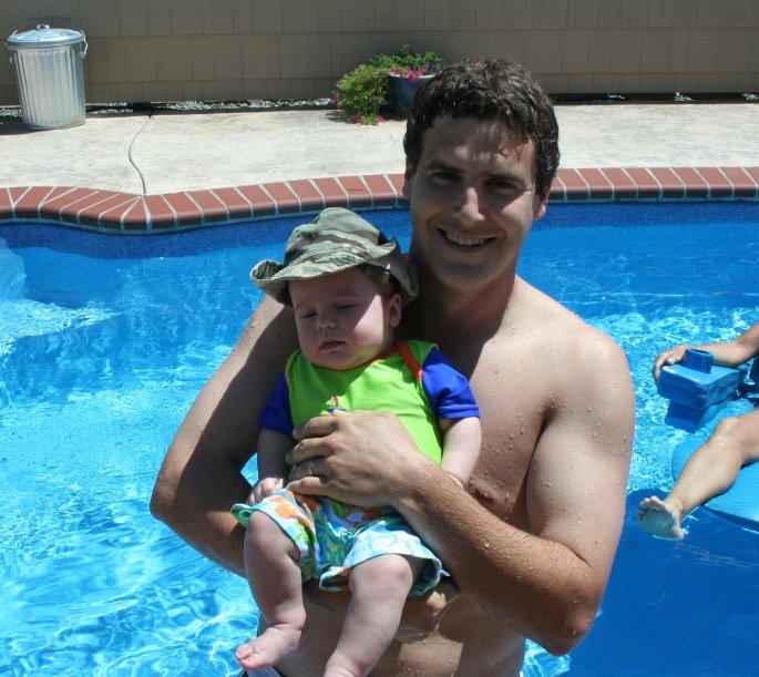 Swim time with Daddy!