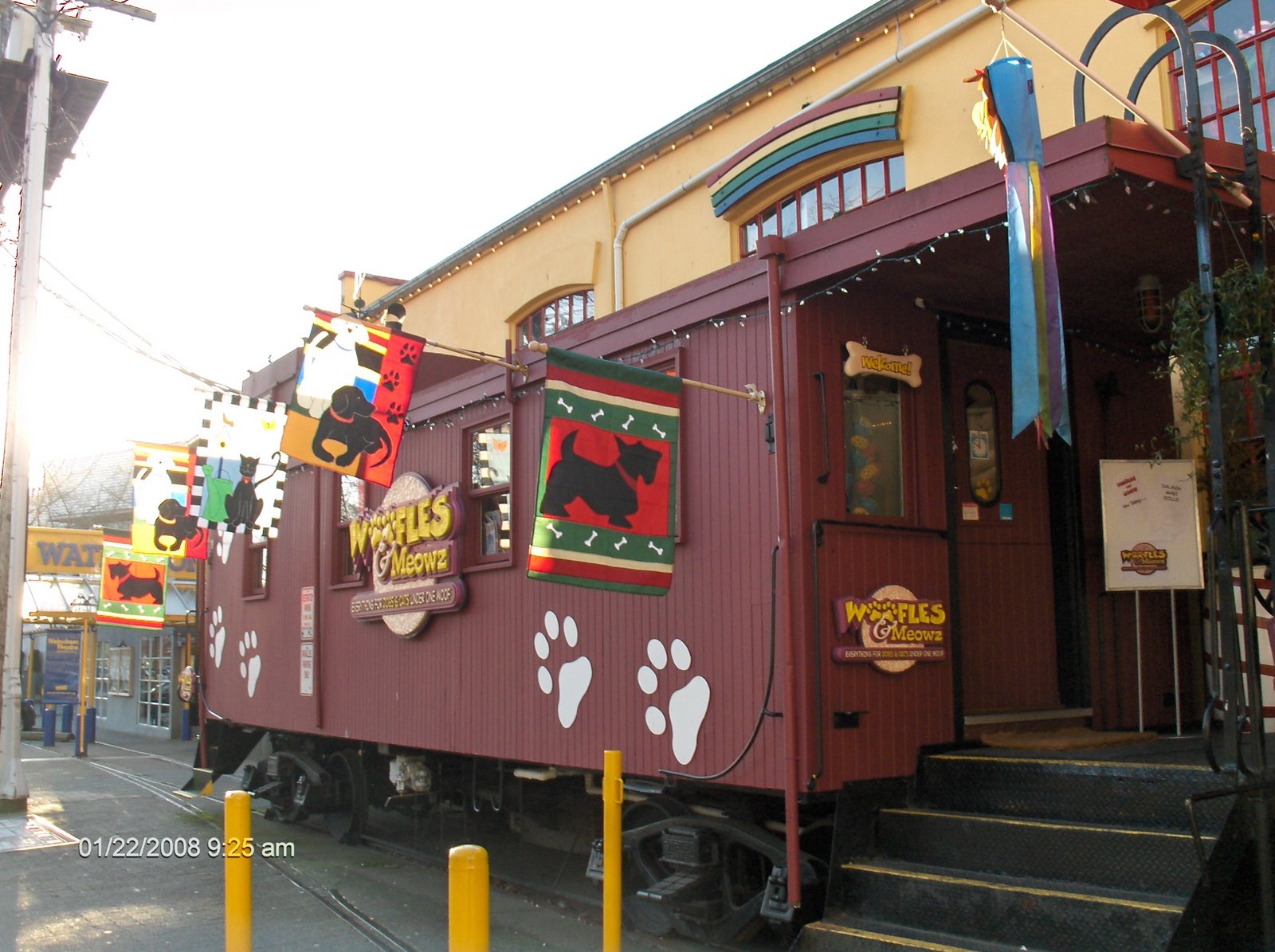 The caboose on Granville Island.