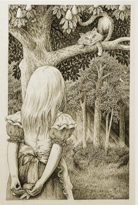 [Alice-with-Cheshire-Cat-Giclee-Print-C12011816.jpeg]