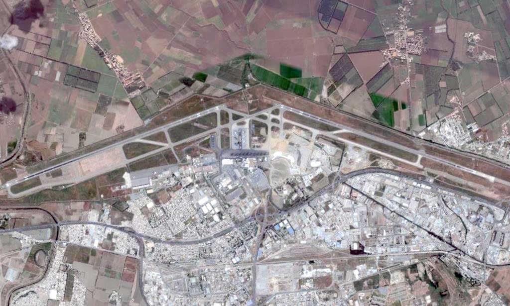 Photo satellite Aeroport Alger Algerie