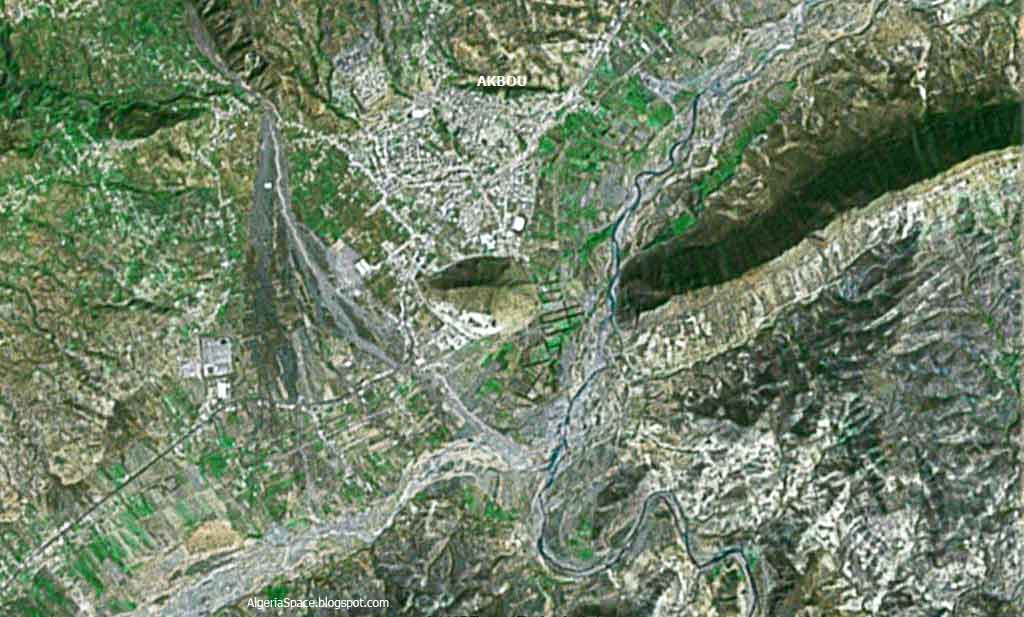 Photo satellite Akbou Kabylie Algerie
