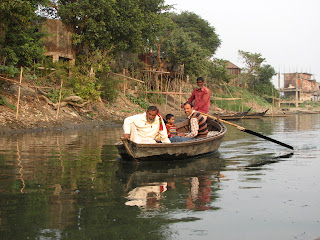 People are passing by in boats