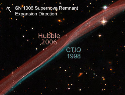 Cinta de gas en SN 1006
