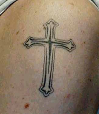 roman catholic cross tattoos angel sword tattoo