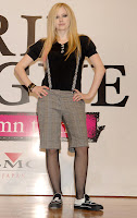 Avril Lavigne at a press conference in Tokyo