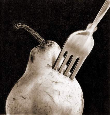 [COLOR+CORRECTED..pear+with+fork.BS.JPG]
