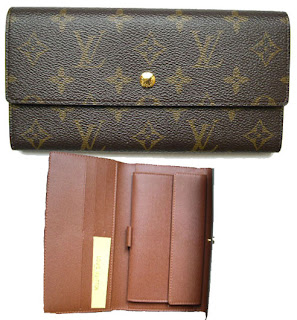 البوك النسائى Louis+vuitton+wallet+brown+long