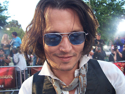 Johnny Depp celebrity layered hairstyles