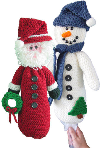 [Santa_&_Snowman_Bag_Holders 500+-maggies+croche.jpg]