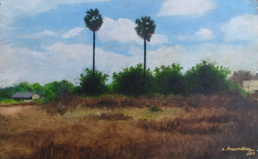 [Painting;+Two+Palms;+11+X+18+inches;+Oil+on+Hardboard;+Not+for+Sale.JPG]