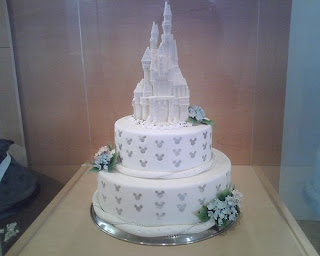 a Disney wedding cake