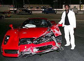 Eddie Griffin and his car