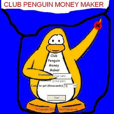 club penguin no download money maker