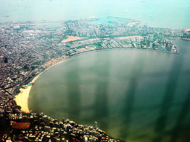 aerial photograph of south mumbai by kunal bhatia