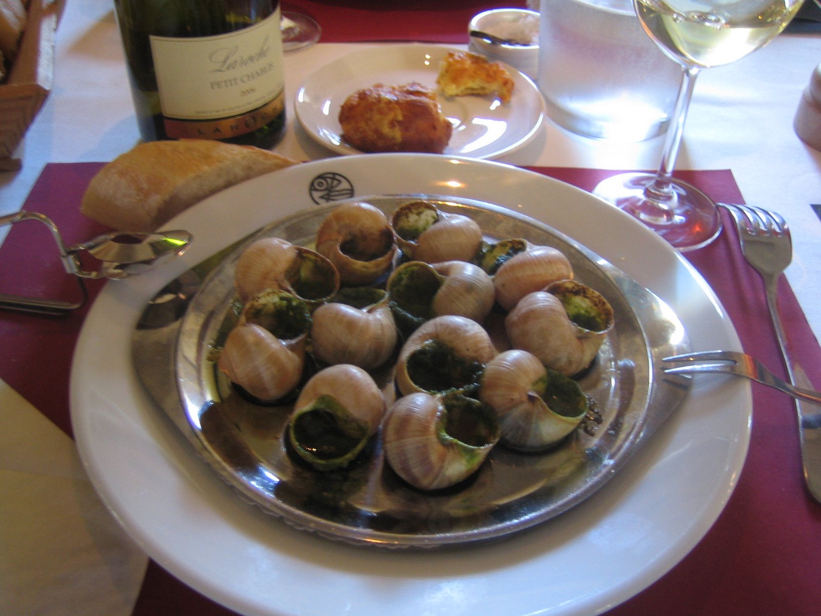 Escargots in Chablis with Chablis