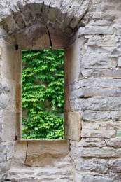 Cordes sur Ciel : Une fenêtre ancienne de la maison Gaugiran.