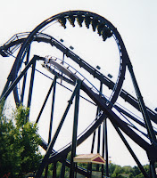 Batman The Dark Knight Roller Coaster - Six Flags New England