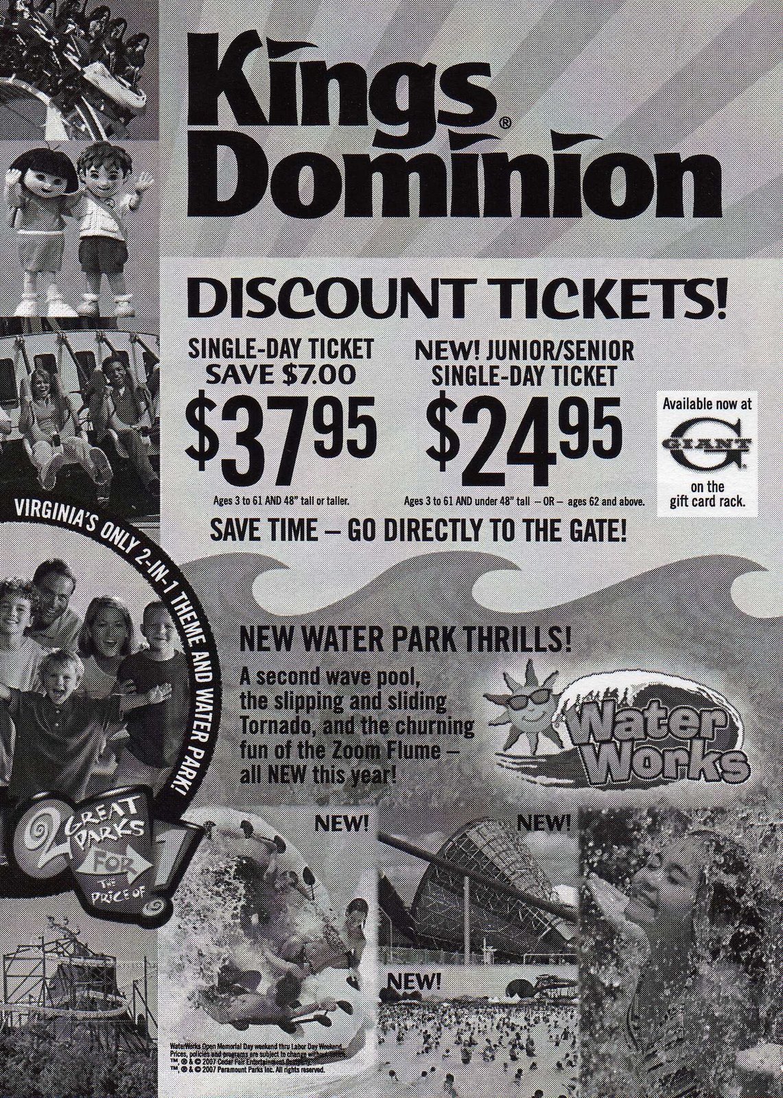 Discounts on Theme Park Tickets - CoasterCritic